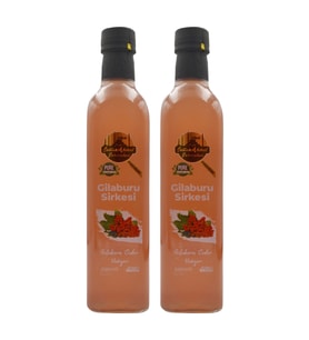 Tarihi SultanAhmet Baharatçısı Gilaburu Sirkesi 2x500 ml – %100 Katkısız Doğal  Özel Üretim