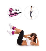 Spor Byfit 2 Adet Pembe El veya Ayak Bileği Ağırlığı + Atlama ipi HEDİYELİ