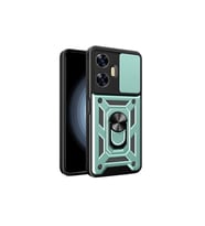 Realme C55 Kılıf Pars Lens Yüzüklü  - Yeşil