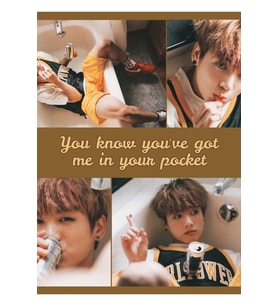 Jungkook Muzlu Milkshake Estetik Tablo Ahşap Poster Dekoratif Kod937