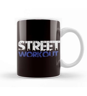 Street Workout Calisthenics Fitness Gym Training Exercise Kupa Bardak Porselen