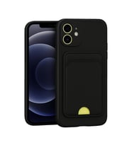 Apple iPhone 11 Kılıf Kelvin Kartvizitli Silikon - Siyah