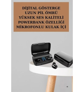 Yeni Nesil TWS Kablosuz Kulaklık Güçlü Batarya Yüksek Kalite Bluetooth 5.0 ANC Özelliği