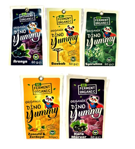 Organik Aronya-spirulina-baobab-zencefil&zerdeçal - karamürver Yummy 60 G 5'li Set