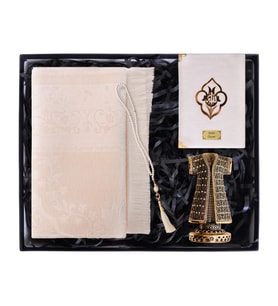 Kişiye Özel Kuranı Kerim & Seccade & İnci Tesbih & Biblolu Set