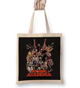 My Hero Academia All Squad Bez Çanta Uzun Saplı