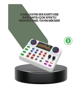 Mey İthalat® Podcast Karaoke ve Sosyal Medya Yayınları İçin Ses Kartı