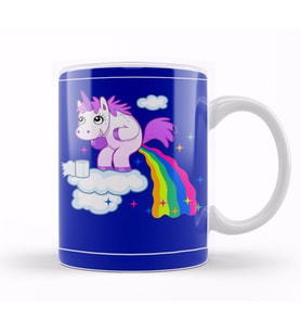 Unicorn     Kupa Bardak Porselen
