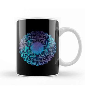 Turquoise Atlantis Mandala Kupa Bardak Porselen