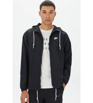 Nike Club Woven Men's Full Zip Jacket Erkek Bol Kesim Dokuma Spor Ceket Siyah