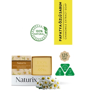 Naturix Papatya Sabunu 125 Gr  Atopik Ciltler İçin Rahatlatıcı, Nemlendirici ve Canlandırıcı Doğal