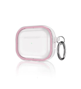 Apple Airpods Pro 2 (2.nesil) Shiny Şeffaf Kılıf - Pembe