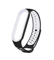 Xiaomi Mi Band 6 Uyumlu Kordon Silikon Esnek Yumuşak Delikli Spor KRD-02 Kayış