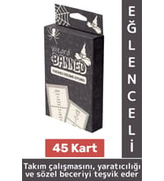 Eğlenceli Aile Arkadaş Okul Sosyalleşme Yaratıcılık Sözel Beceri Gelişimi Oyun Banned-Wizard 45 Kart
