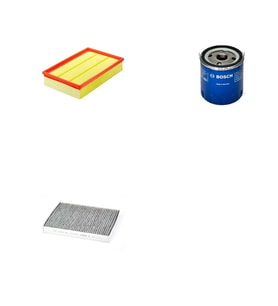 Bosch Filtre Bakım Seti Volvo S40 II 1.6 1.8 2.0 Benzinli 2004-2007 Hava + Yağ F. + Polen Filtre Bosch