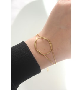 316L Çelik Gold Renk Düğüm Model Bileklik 5886 - SSSSSS8966-2122