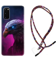 Samsung A02S A03S A10 A12 A13 A21S A22 Kılıf Boyun Asklı Rasta Silikon Kartal 1622