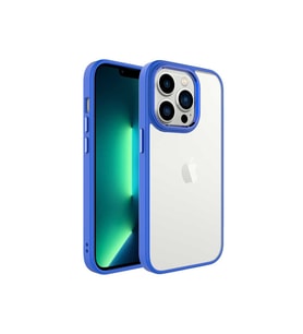 Apple iPhone 14 Pro Uyumlu Kılıf Zore Krom Kapak (Lacivert)