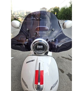 MOTOCAM Küba Brilliant Ön Cam 2021-2026 Model 45cm Siyah Renkli Elcikli APARATSIZ