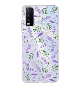 PrintiFy Vivo Y11s ile Uyumlu 1mm Slim Fit Water Color 3 Baskılı Şeffaf  Kılıf