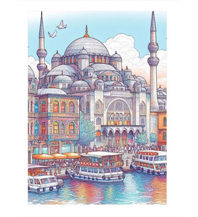 Minyatür Cami Mdf Tablo