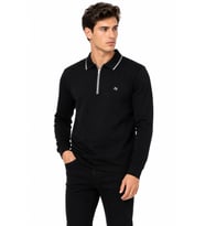 Erkek Mevsimlik Spor Polo Yaka Fermuarlı Sweatshırt BGL-ST05468