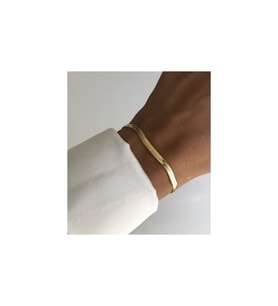 Unisex Vip Özel Seri Italyan Çelik Altın Kaplama Kalın Ezme Bileklik