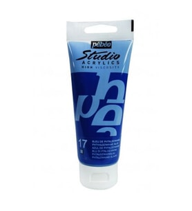 Pebeo Studio Akrilik Boya 100 ml. 17 Phthalocyanine Blue 