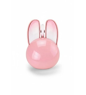 Tavşan Figürlü Kablosuz Mouse Pil Dahil Etiket Hediyeli Pembe