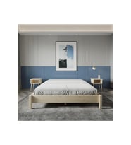 Loft Model Masif Ahşap Karyola ve 2 Adet Komodin Kolay Kurulum Fırınlanmış İthal Sibirya Çamı 90x190 Yatak Uyumlu 2 Adet Komodin