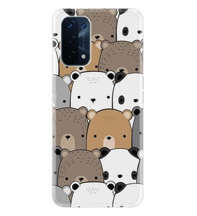 Kılıfland Oppo A74 Kılıf Silikon Resimli Kapak Panda Pattern Stok 962