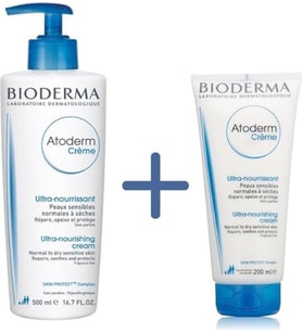 Bioderma Atoderm Cream 500 Ml+Bioderma Atoderm Cream Tube 200 ml