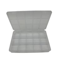 Organizer Plastik Kutu Box 15 Sabit Bölmeli 145x225x30mm (Çok Renkli)