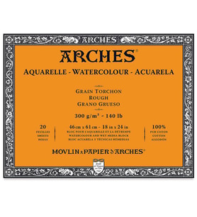 Arches Suluboya Blok Rough Natural White 300 gr 46x61 cm 20 Sayfa 