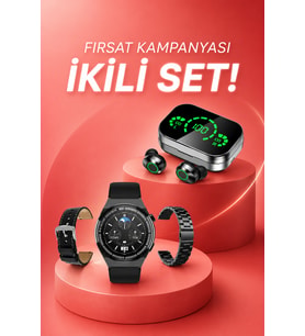 TWS Bluetooth Kulaklık ve Akıllı Saat Uyku Takibi Nabız Ölçer Uzun Pil Ömrü