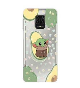 Redmi Note 9 Pro/Note 9S Uyumlu Baby Yoda Desenli Şeffaf Telefon Kılıfı