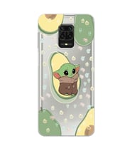 Redmi Note 9 Pro/Note 9S Uyumlu Baby Yoda Desenli Şeffaf Telefon Kılıfı