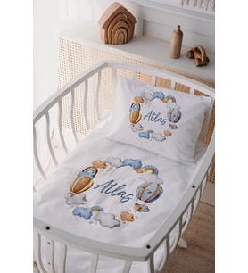 %100 Pamuk Saten Anne Yani Beşik Nevresim Takımı