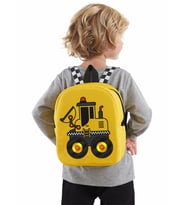 Buldozer Erkek Çocuk Okul Sırt Çantası (Sarı)