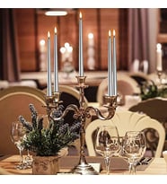 10 ADET SİLVER CANDLESTICK GÜMÜŞ ŞAMDAN MUMU GÜMÜŞ MUM PARLAK GÜMÜŞ ŞAMDAN MUMU GÜMÜŞ KALIN UZUN MUM