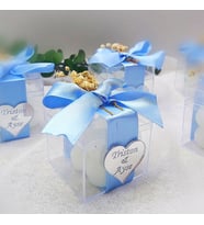 30 Adet Mika Kutuda Bubble Mum Nişan Nikah Şekeri Hediyelik-