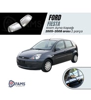 Ford Fiesta Krom Ayna Kapağı 2005-2008 uyumlu Paslanmaz Çelik ( 2 Parça )