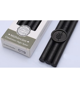 Mühür Mumu Çubuk 11mm x 120mm 10 lu Paket Model No:19 (KÖMÜR SİYAH)
