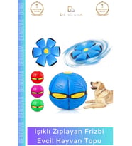 #Frizbi Işıklı Zıplayan Köpek Oyuncağı İnteraktif Esnek Dayanıklı Parlayan Frizbi Evcil Hayvan Topu