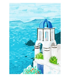 Yunan Manzarası #resim #seyahat #yunanistan Tablo Ahşap Poster Dekoratif