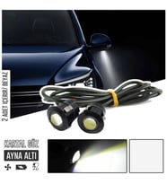 Kartal Göz Led Ayna Altı Led Eagle Eye Civatalı Beyaz Renk 18mm