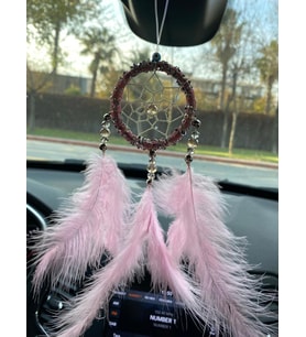 EL YAPIMI Pembe Bebek Odası, Kapı Süsü, Araba Dikiz Aynası 20