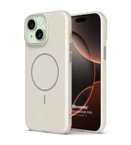 Microsonic Apple iPhone 15 Kılıf MagLeather Pro Bej (Bej)