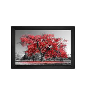 Manzara Temalı Kanvas Tablo 80 x 110 cm Siyah Çerçeve