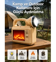 Alev Efektli Güneş Enerjili Lamba – Su Geçirmez
